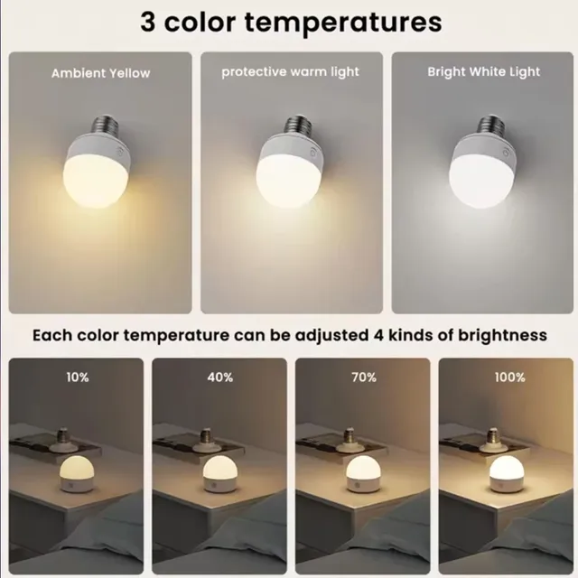 Ampoule RGB avec chargeur USB – vue 6