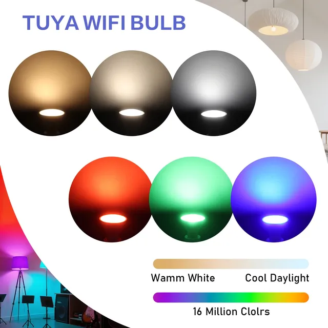 Tuya WiFi GU10 ampoule de projecteur ampoule LED… – vue 3