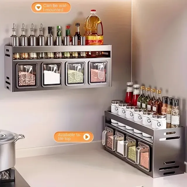 Étagère à épices De cuisine en acier inoxydable – vue 2