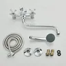 Robinet mural baignoire douche chrome alliage zinc… – vue 6