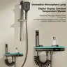 Ensemble de système de douche moderne blanc gris – vue 2