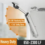 Charnière d&rsquo;armoire hydraulique robuste, arrêt aléatoire, fermeture douce, charnières de cuisine, Support de porte réglable, quincaillerie de porte