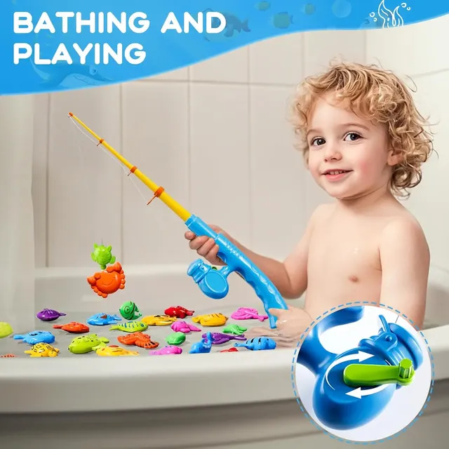 Enfants baignoire jouet de pêche piscine eau flottant… – vue 6