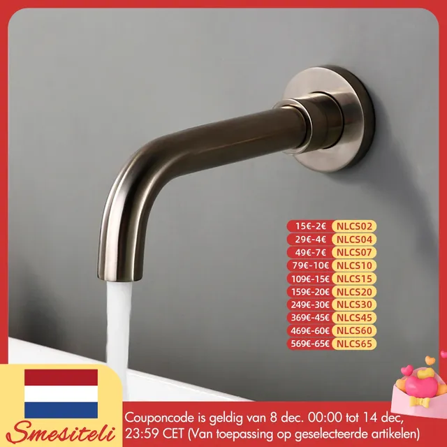 Mitigeur mural lavabo bec cylindrique incurvé finition… – vue 2