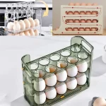 Support de rangement de cuisine, boîte de rangement d&rsquo;œufs, organisateur de réfrigérateur, conteneurs alimentaires, étui de conservation des œufs frais, distributeur de plateau