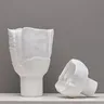 Pots en résine géométriques abstremberg à large bouche – vue 3