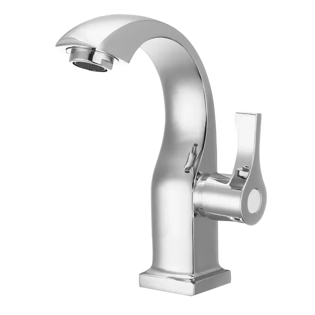 Robinet lavabo évier monolevier poignée alliage cuivre… – vue 3