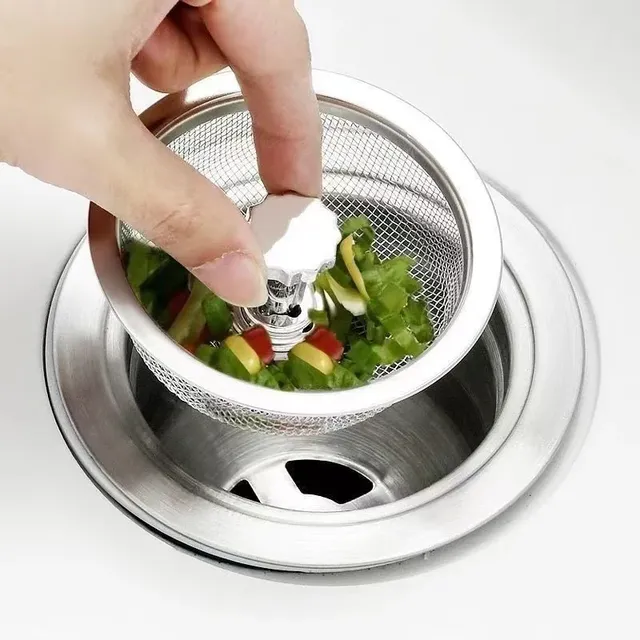 Filtre d'évier de cuisine en acier inoxydable – vue 2
