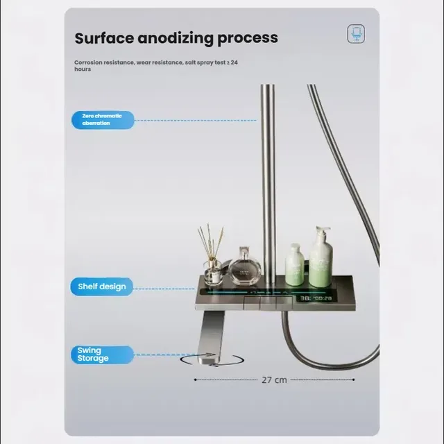 Ensemble de douche multifonctionnel d'eau chaude et froide – vue 4