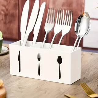 Support de rangement en plastique pour couverts de cuisine