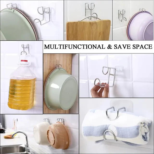 Crochets auto-adhésifs muraux pour lavabo – vue 5