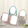Miroir en plastique de bureau rond personnalisé – vue 2