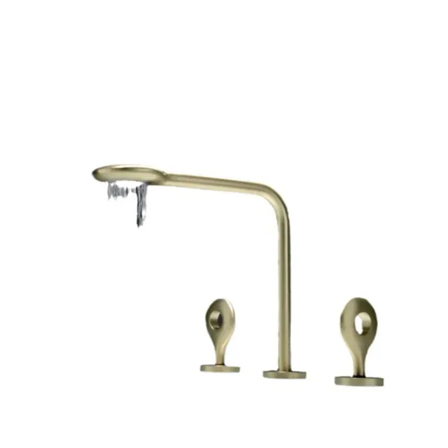 Robinet lavabo mitigeur cascade chaud froid trois trous… – vue 3