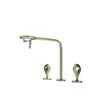 Robinet lavabo mitigeur cascade chaud froid trois trous… – vue 3