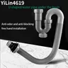 Tuyau de vidange en forme de U pour lavabo de salle de… – vue 1