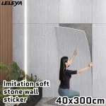 Panneaux muraux en fausse pierre, panneaux de protection de pluie à Texture de ciment PU pour murs intérieurs, imperméables et légers pour mur