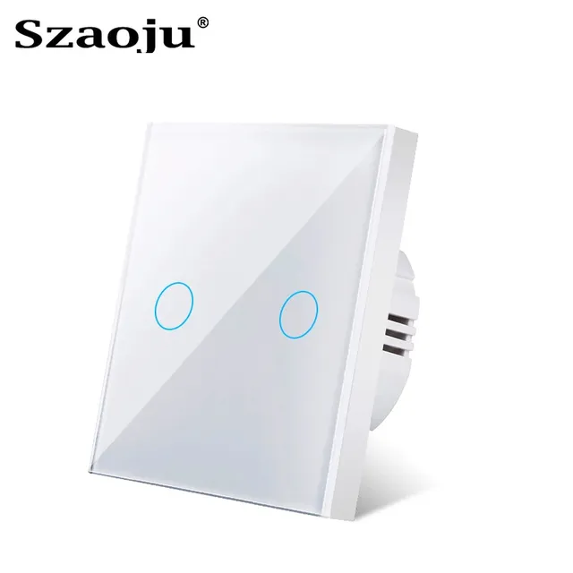 Szaoju interrupteur tactile mural AC100-240V ue capteur… – vue 6