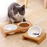 Chat et chien de compagnie Double bol bol simple bol en… – vue 1