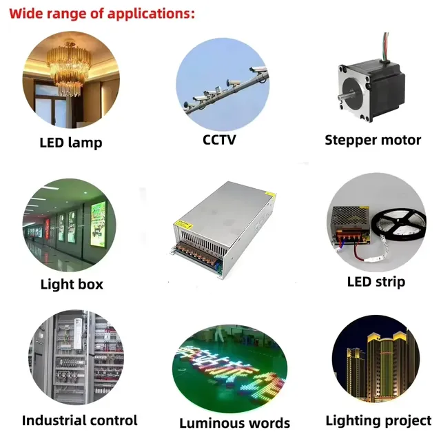 Alimentation électrique 12V 24V 48V SMPS AC DC 220V à… – vue 5