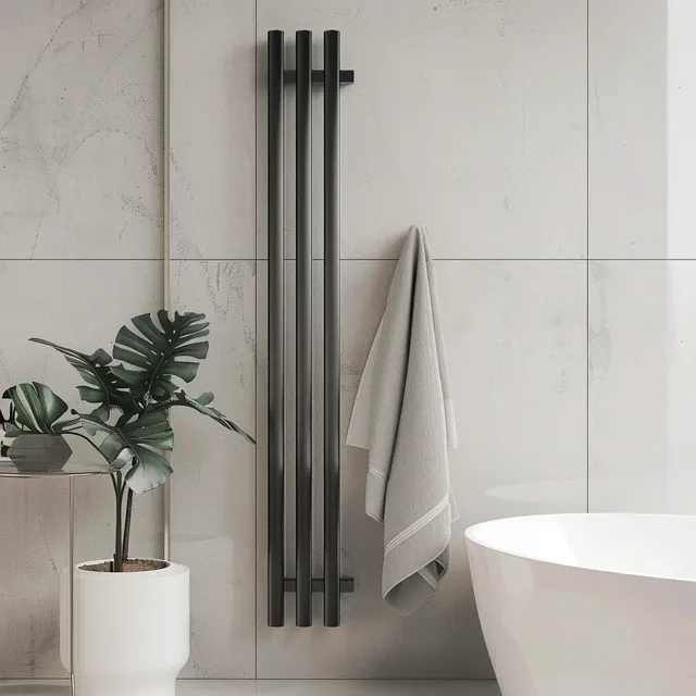 Chauffant serviettes mural acier inoxydable vertical… – vue 3