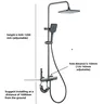 Ensemble de pommeau de douche à affichage numérique blanc – vue 6