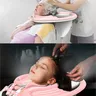 Bassin shampoing gonflable portable rose pâle… – vue 6