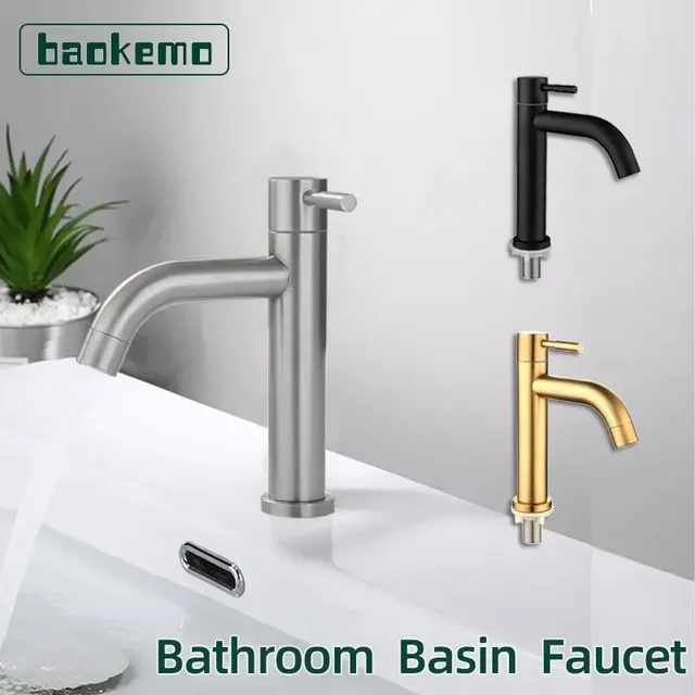 Robinet bassin monocommande haut bec courbé corps… – vue 2