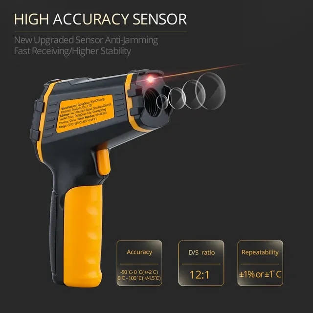 Therye.com-Thermomètre laser infrarouge numérique – vue 4