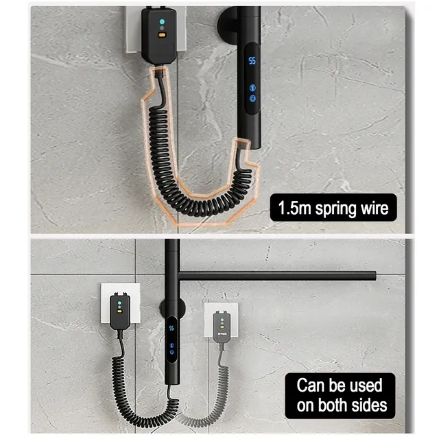 Porte-serviettes chauffant électrique intelligent en… – vue 6