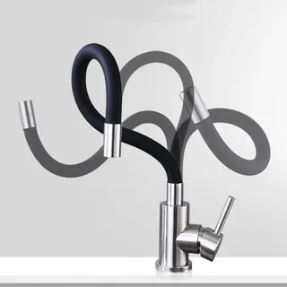 Robinet de cuisine en acier inoxydable