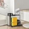 Distributeur savon liquide organiseur évier inox brossé… – vue 5