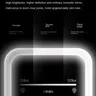 Miroir de maquillage à écran tactile LED – vue 6