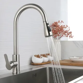 Robinets de cuisine en acier inoxydable 304