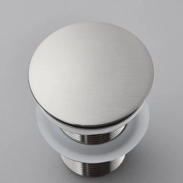 Évier de salle de bains Push Down Pop Up Drain en Nickel… – vue 4