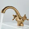Robinet lavabo mitigeur laiton antique bronze brossé… – vue 4
