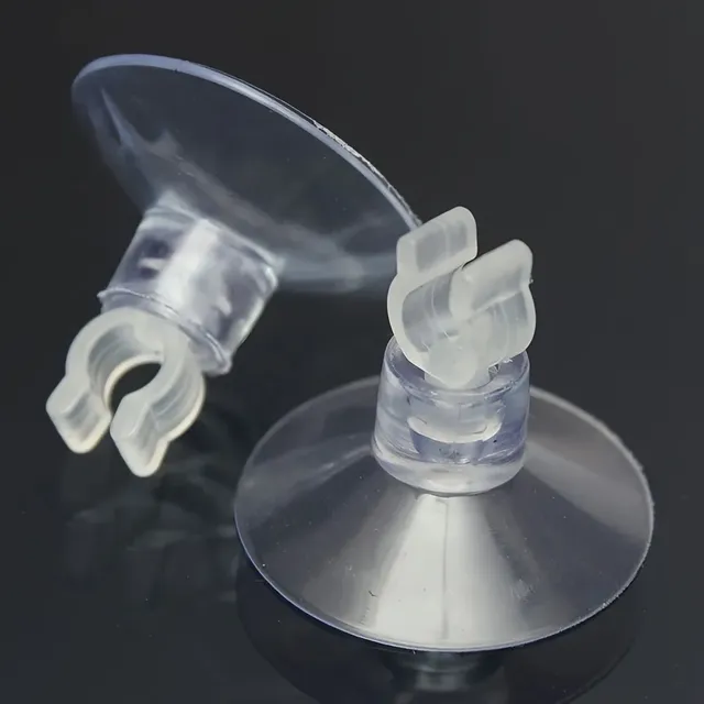 Lot dix ventouses silicone transparentes souples clips… – vue 4