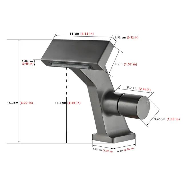 Robinet de Lavabo en Laiton pour Installation de Pont – vue 7