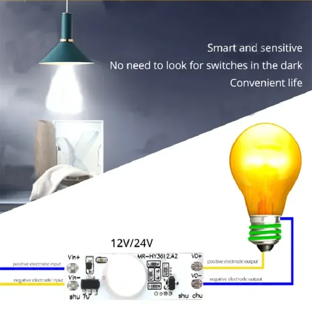 Module capacitif de commutateur tactile – vue 3