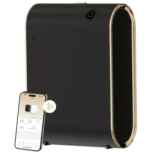 Diffuseur de parfum sans eau Bluetooth, Machine intelligente pour diffuseur d&rsquo;huile essentielle domestique, couverture de 1500 pieds carrés, diffuseur d&rsquo;air parfumé