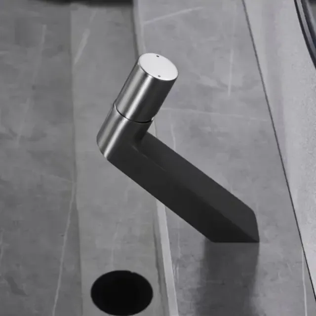 Robinet laiton brossé or monotrou mitigeur poignée… – vue 5