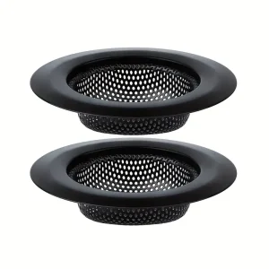 Filtre d’évier de cuisine en acier inoxydable, 2 pièces, filtre de crépine d’évier en maille, filtre d’évier de salle de bains, trou de vidange, piège de filtre, écran de déchets Filtre d’évier de cuisine en acier inoxydable, 2 pièces, filtre de crépine d’évier en maille, filtre d’évier de salle de bains, trou de vidange, piège de filtre, écran de déchets