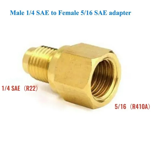 Adaptateur R410a 1/4 SAE à 5/16 SAE 1/4-5/16 SAE – vue 6