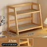 Étagère rangement bois clair deux niveaux comptoir… – vue 5