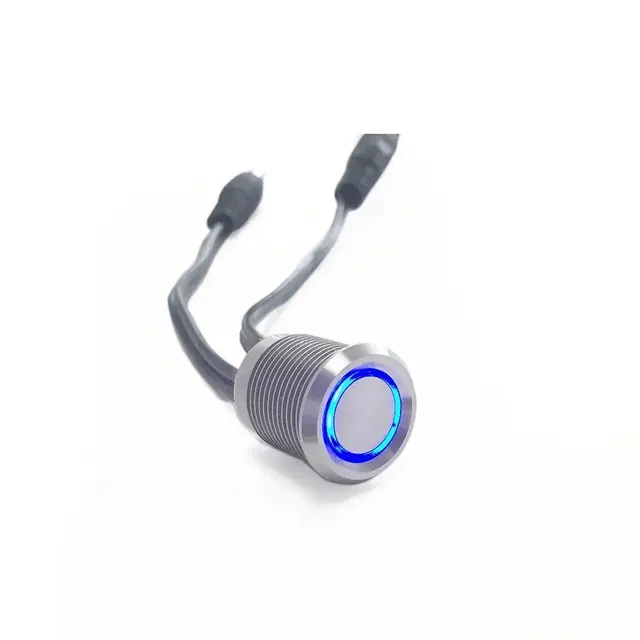 Interrupteur tactile encastrable métal argent brossé… – vue 4