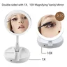 Miroir de vanité grossissant 1X 10x avec LED éclairé – vue 2