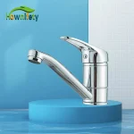 Seau d&rsquo;Eau Chaude et Froide Rotatif en Chrome, Installation par le Haut, Petite Conception pour Enfant