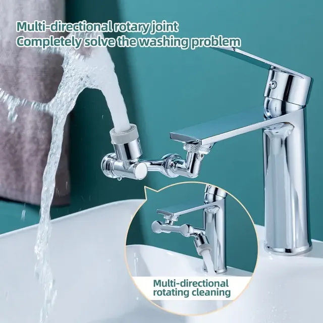 Adaptateur robinet pivotant rotatif orientable rallonge… – vue 2