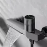 Pratique Noir Cascade Baignoire Robinet En Laiton Mur… – vue 2
