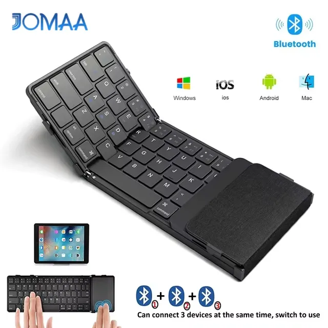 Clavier Bluetooth pliant avec pavé tactile clavier…