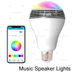 Lampe à ampoule intelligente RVB, haut-parleur Bluetooth, musique, télécommande d&rsquo;application, minuterie de décoration moderne, intérieur, B22, AC110V, 220V